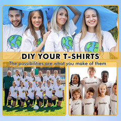 Inkjet Printable Heat Transfer Paper DARK LIGHT T-shirt Iron-on 20 Sheets 8.5×11