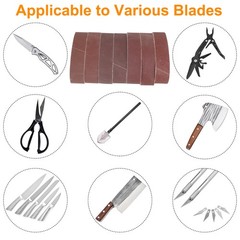 35pcs 1.18×13″ Sanding Belts 80-1000Grit for Mini Belt Sander Knife Metal Wood