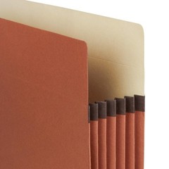Blue Summit 10 Redwell Folders Letter Size, Brown Accordion File 5.25″, Red