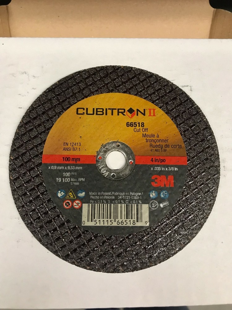 3M Cubitron II Cut Off Wheel 4″ x 0.35″ x 3/8″ 3M 66518 replacement for 3M 01994