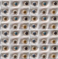 50 Pcs Vintage Human Prosthetic Eyes Antique Glass Artificial Mix Eyes OPTOMETRY