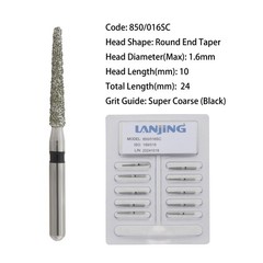 Dental Diamond Burs FG Round Shoulder End Taper High Speed Coarse Medium Fine