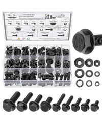 – Nuts and Bolts Assortment Kit, 272 Pcs, Black Carbon Steel, Grade 10.9, M6, M8
