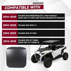 Aluminum Roof Top for 2014-2023 RZR 1000 XP Turbo 2 Seater