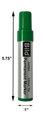 Jumbo Permanent Markers – Color pack of 4 – Black, Red, Green, Blue