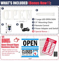 Snailgo Open Signs For Business40X14 Inch Ultra Bright Open Sign Led For Window