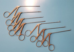 Aesculap OG350R,352R,353R,355R Surgical ENT Scissors Instruments Set of 7 W-Tray