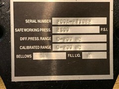 VALVE 200A S/N 273982 0-1200 GPM 2500PSI DP RANG 0-200″WC CR 0-200WC SHIPSAMEDAY