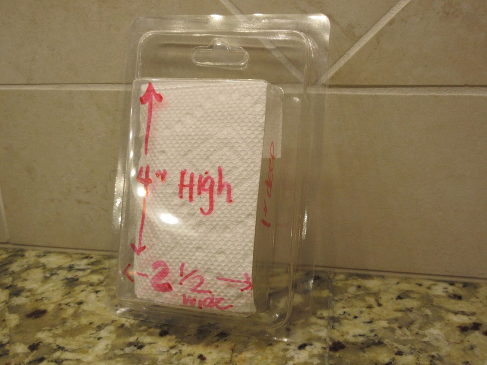 SMALL QTY 300 CLAMSHELL BLISTER PACKS CLEAR BOXES HANGING PACKAGING 2.5″x 4″x1″