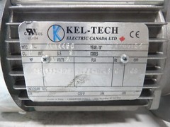 NEW KEL TECH LTD 1/4 HP AC MOTOR 3Ø 1680 RPM 332-575 V ▲/WYE 56C TEFC AL1445C