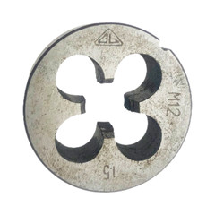 M12 x 1.5mm Tap & M12 x 1.5mm Die Metric Thread Right Hand HSS High Speed Steel