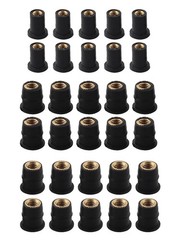 Rubberized Brass Nuts Neoprene Well Nuts Various Sizes High Strength Rubber