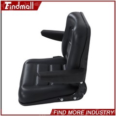 Findmall Universal Lawn Mower Forklift Tractor Seat W/ Sliding Track Armrest