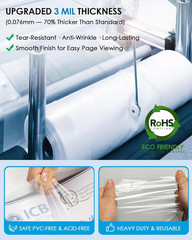 Heavy Duty Sheet Protectors for 3 Ring Binder 30 Pack, 8.5 X 11 | Extra Thick Cl