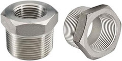 Stainless Steel Reducer Hex Bushing, 1/2″ Male NPT to 1/4″ Female NPT, Reducing