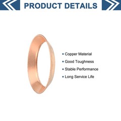 24PCS Copper Flare Gasket, 3/4″ Tube Size, Suitable for 19.05mm Copper Pipe