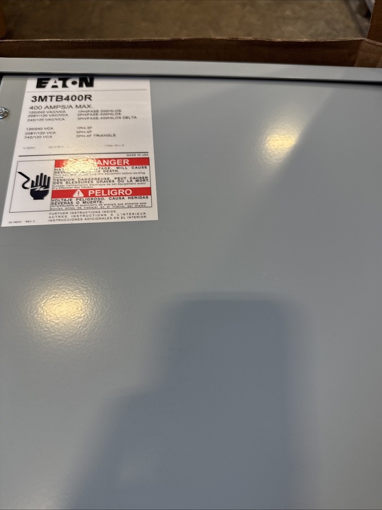 Eaton 3MTB400R Main Terminal Box 1Phase/3Phase 400A NEMA 3R Enclosure