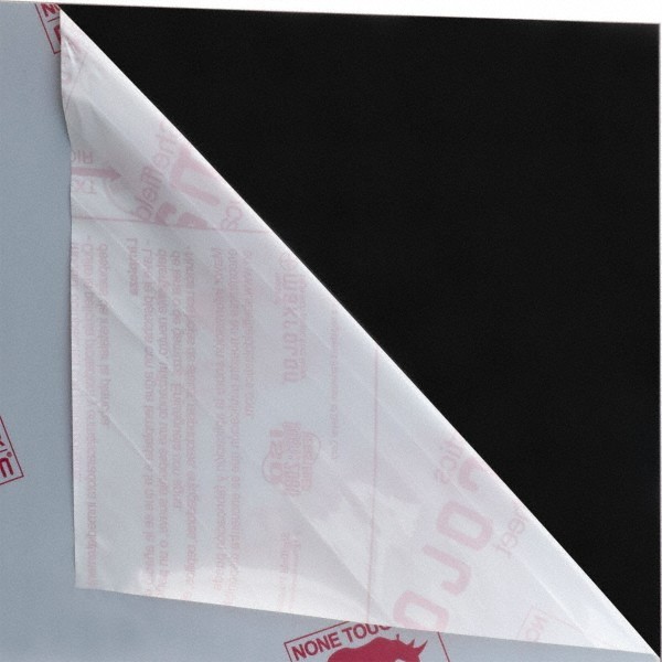 Black Polycarbonate Plastic Sheet: 24″ x 24″ x 1/8″, +/- 10% Tolerance