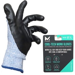 Mission Cool-Tech Work Gloves With Vaporactive Heat-Release Technology 9″/L