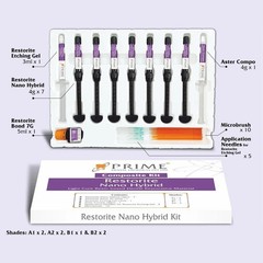 Prime Dental Restorite Nano Hybrid Lightcure resin base Composite Kit