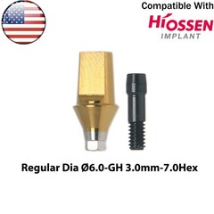US Dental Straight Transfer Abutment Regular Ø4.5/5.0/6.0mm Fits Osstem Hiossen