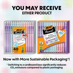 Xtra-Smooth Pastel Mechanical Pencils with Erasers, Medium Point (0.7 Mm), Bulk