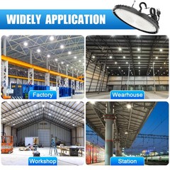 150 Watts UFO LED Light High Bay 5000K Warehouse Commercial Lighting 22500 Lumen
