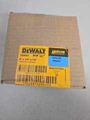 DeWalt DW 8465 6″ x 1/4″ x 7/8″ Grinding Wheels, 10 pack New In Box