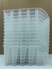 12- Store House Large Clear Stacking Bins 12-3/4″ L x 8-1/4″W x 6″H Storage Tool