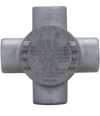 Crouse-Hinds GUAX16 1/2″ Guax Conduit Body & Cover- Comes As Shown
