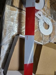 Conspicuity Tape DOT-C2 Approved Reflective Trailer Red White 2”x150’ -1 Roll