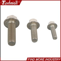 245PCS M6 M8 M10 Heavy Duty Flanged Bolts and Nuts Kit 304 Metric Hex Screws
