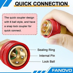 R1234yf to R134a Quick Coupler Adapter Kit with Valve Core Tool – Safe & Durable