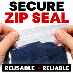 4×6 Clear Zip Poly Bags 2 Mil Reclosable White Block Bulk 1000 2000 3000 10000