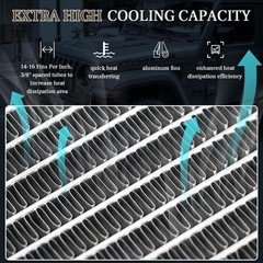 6686077 4-Row Radiator Fit Bobcat T180 T180G T190 TB85 TB110 Skid Steer Loaders