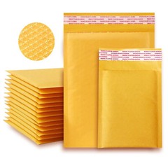 25 50 100 Packs Padded Envelopes Kraft Bubble Mailers Shipping Mailing Bags