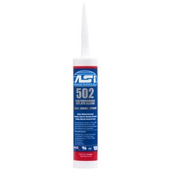 ASI 502 Clear Food Grade 100% RTV Silicone Sealant – 10.2 Oz Cartridge