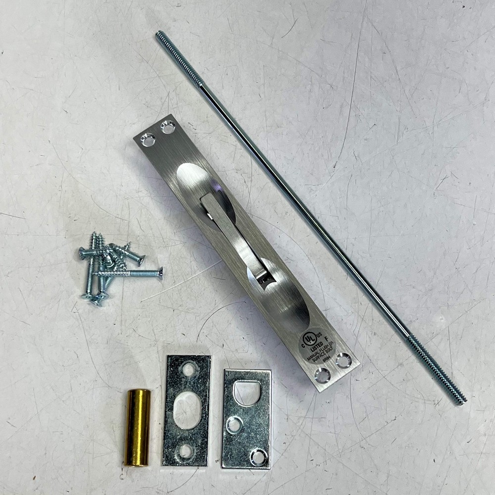 ROCKWOOD Lever Extension Flush Bolt Hardware Satin Chrome Plated Brass 555-626