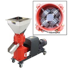 220V 6MM Animal Feed Pellet Mill Machine Feed Granulator 4 Heads 150-200KG/H