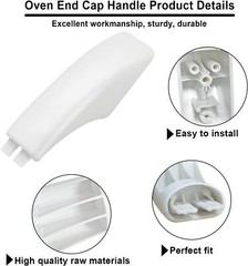 For GE WB07K10043 JBP78WY5WW JBP30WA2WW JBP66WY4 Range Oven Door Handle End Cap