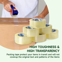2.0 Mil Premium Packing Tape 3 inch x 110 Yards (24 Rolls) – Clear Shipping Pack