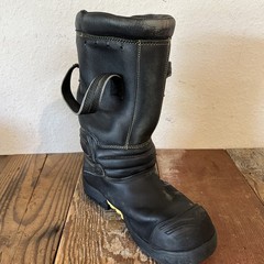 PAIR HAIX FIRE HERO MENS SIZE 7.5 FIREFIGHTING BOOTS LEATHER