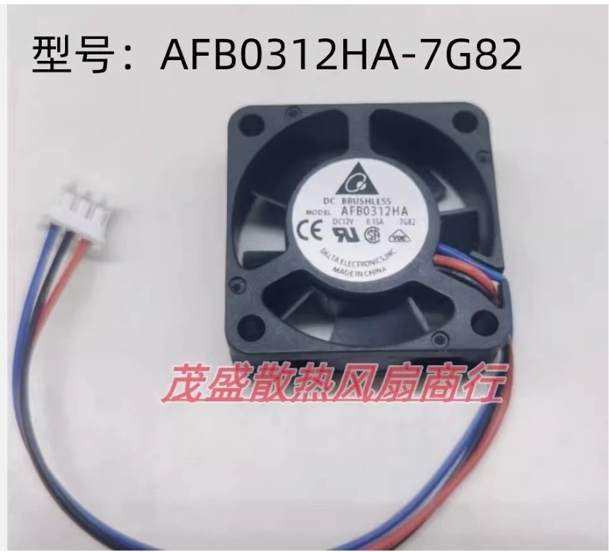 Delta AFB0312HA-7G82 3010 DC12V 0.15A 3CM 3-Pin Mute Cooling Fan