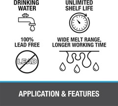 Reliable Lead-Free Copper Plumbing Solder – 1/2 lb for Safety Compliance