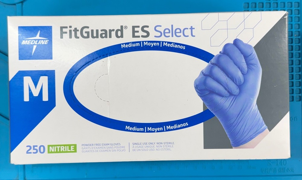 BRAND NEW MEDLINE FitGuard ES select Medium Nitrile Gloves 250ct