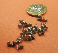 Flat Head Slotted Machine Screw 18-8 Stainless Steel, 2-56 x 3/16″ L 300 Pcs