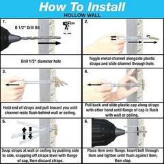 Toggler 24014 1/4″ x 20 Wall Anchors with No Bolts (Box of 100)