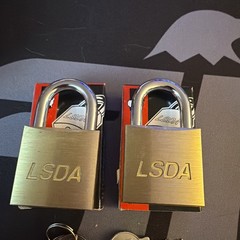 Lot of 2 LSDA Commercial Grade Sold Brass Paired Padlocks KA801 BP400 Brand NEW