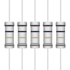 5W Carbon Film Resistor Assortment Kit – 25 Values from 1 Ohm to 1M Ohm, 5% Tole