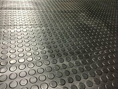 COIN RUBBER MATTING BLACK 48″ WIDE x 12″ LONG FREE SHIPPING
